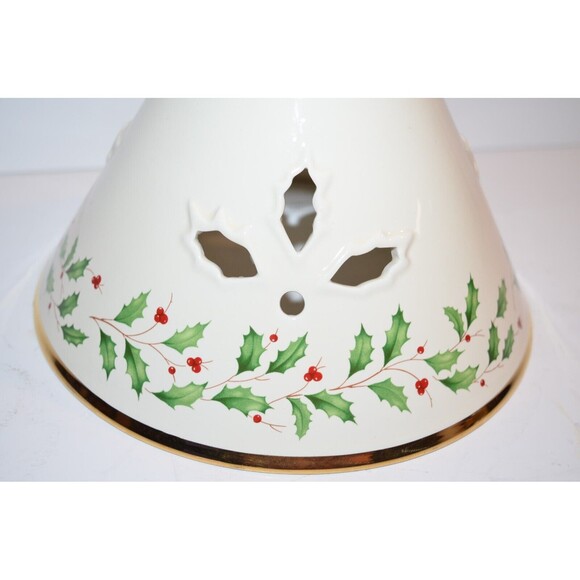 Lenox Holiday Votive Holly Berry Candle Shade Tea Light 6" tall replacement - Picture 6 of 13
